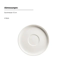 Mäser Kaffeetassen Set, Porzellan Taya Weiß Hot
