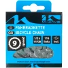 Ninespeed Fahrradkette 9-fach Fahrrad Kette 116 Glieder Schaltungskette mit Verschlussglied 1/2" x 11/128" ^ M-Wave Clearance