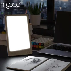 MyBeo Tageslichtlampe, Flackerfrei, Dimmbar, mit Timer, Ständer Discount