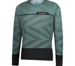 Shimano YOKO L.S.  Long Sleeve Jersey, Green Hot