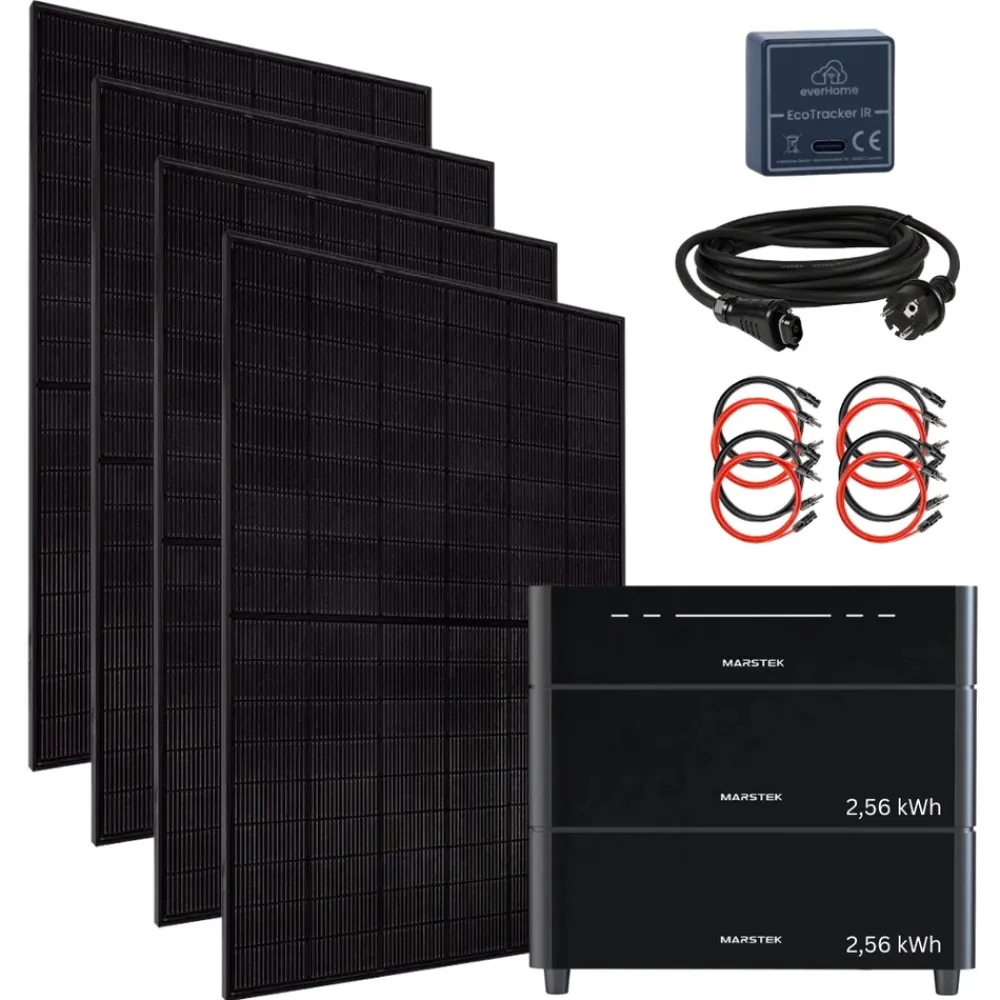 ® 2000 Watt Balkonkraftwerk SET MIT SPEICHER Marstek Venus D 0-7,68 kWh, Smartmeter EcoTracker IR inklusive ^ MyVoltaics Outlet