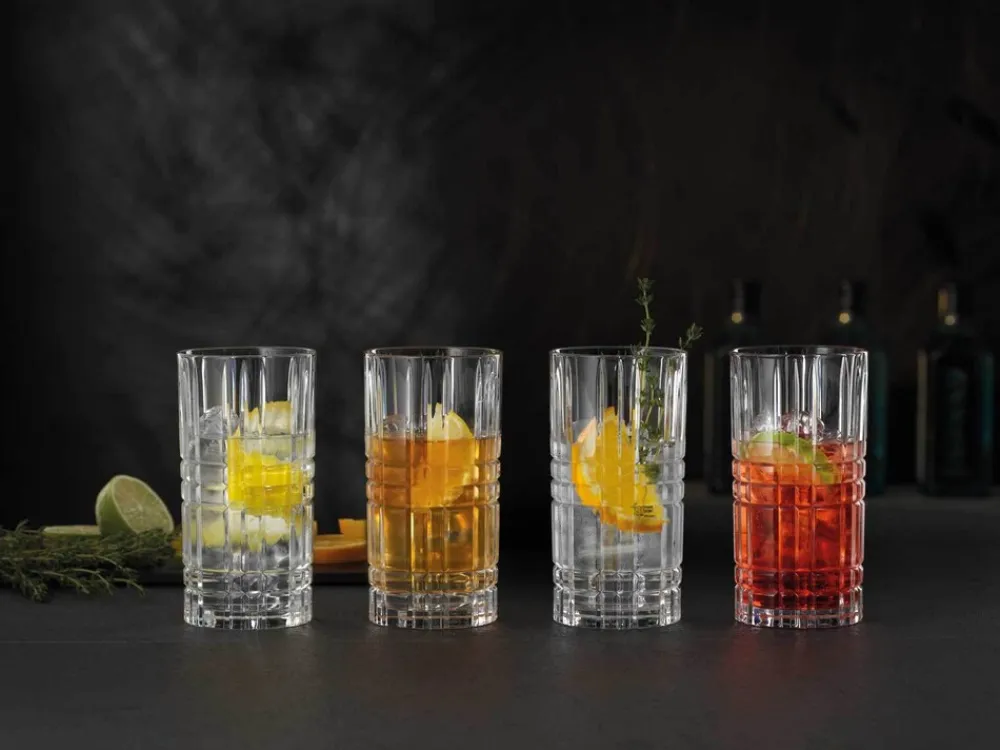 Nachtmann Longdrinkgläser Square 445 ml 4er Set transparent Sale