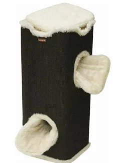 nanook Kratztonne Kratzbaum Amigo mit Plüschrand schwarz 100 x 40 cm Sale