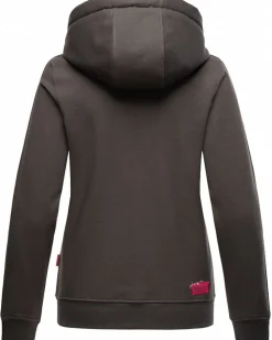 Damen Kapuzensweatshirt Hoodie mit Kapuze & Dicken Tunnelzugkordeln Cremetörtchen ^ NAVAHOO Outlet