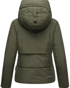Damen Winterjacke Recyceltes gefütterte Outdoor Jacke Kapuze & Stehkragen Liebesküken ^ NAVAHOO Hot