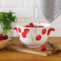 neuetischkultur Küchensieb Keramik Cherry New