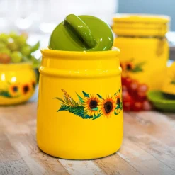 Lebensmitteldose im Landhausstil 11 x 16 cm Sonnenblumen ^ neuetischkultur Discount