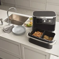 Ninja AF500EU Doppel-Heißluftfritteuse schwarz