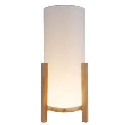 Akkutischleuchte "MADITA" H: 48cm weiß/natur ^ Näve Clearance