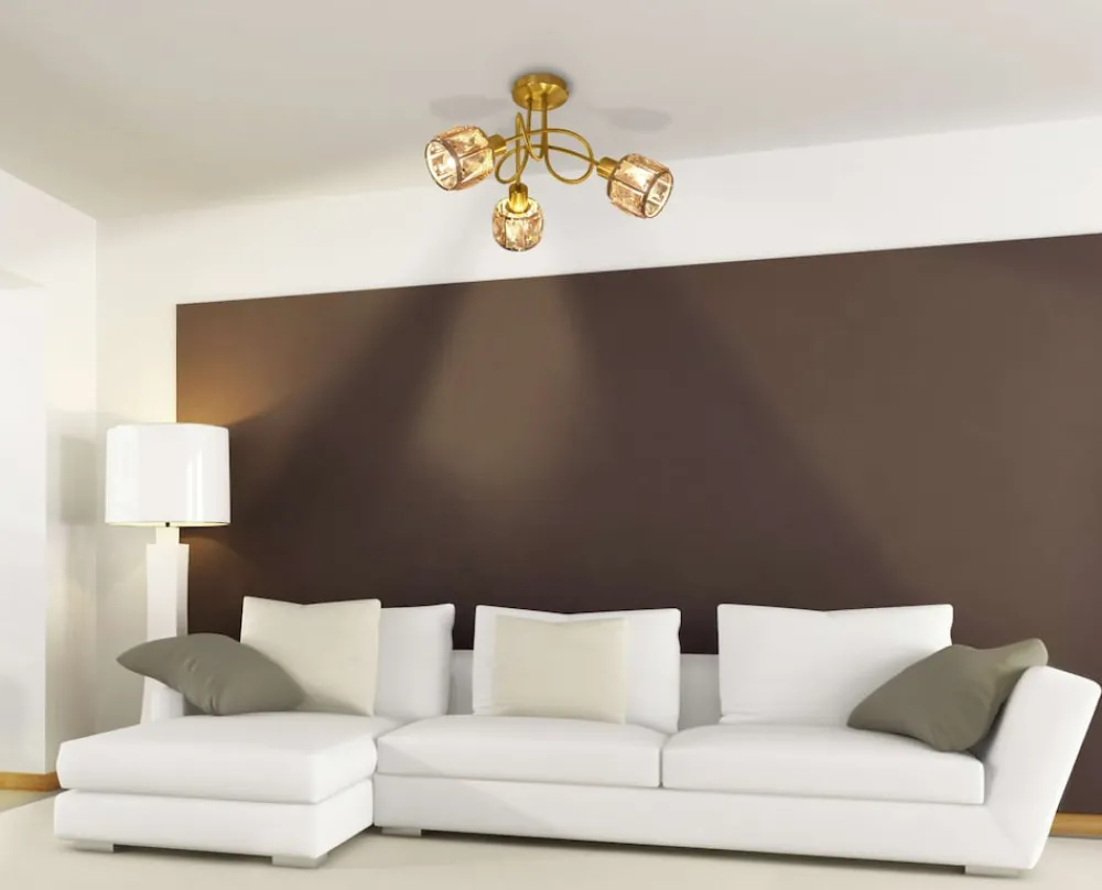 Näve 3er LED Deckenleuchte "JOSEFA" Ø: 38cm gold