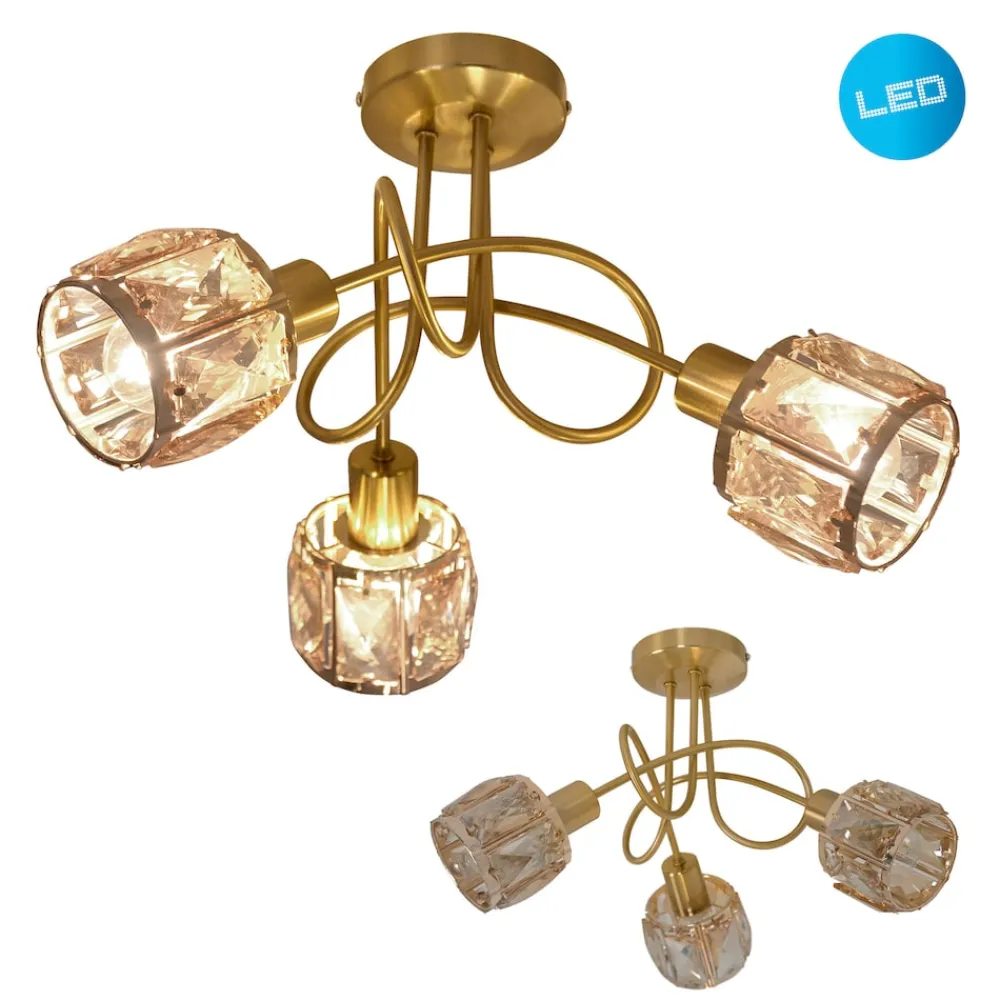 Näve 3er LED Deckenleuchte "JOSEFA" Ø: 38cm gold