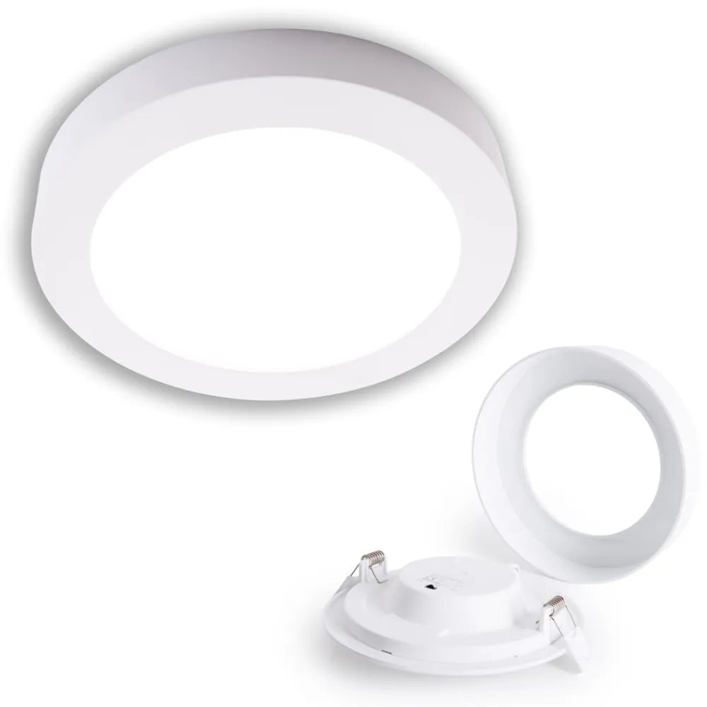 Näve LED / CCT Ein-/Aufbauleuchte "KOMPLEX" Ø: 24,6cm Clearance