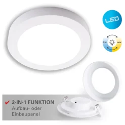 Näve LED / CCT Ein-/Aufbauleuchte