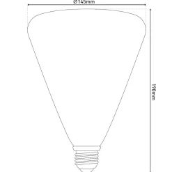 LED Leuchtmittel "DILLY" E27/4W H: 19cm grün ^ Näve New