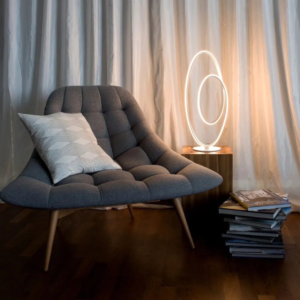 Näve LED Tischleuchte h: 60cm weiß "ODRIVE"