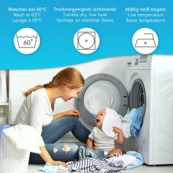 Bettwäsche Set DreamScience Renforcé Uni - Atmungsaktiv & Weich - 100% Baumwolle - Mit Reißverschluss Größe:;Farbe:weiß ^ NYVI Outlet