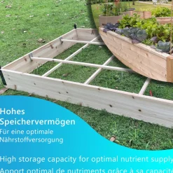 NYVI Foliengewächshaus -Green 02 – Frühbeet Gewächshaus für Gemüse, Pflanzen, Kräuter Braun New