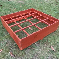 NYVI Pflanzbeet Green 80x80 cm - Gartenbeet mit Unkrautvlies Rot Clearance