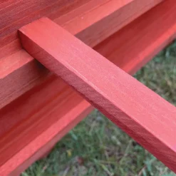 NYVI Pflanzbeet Green 80x80 cm - Gartenbeet mit Unkrautvlies Rot Clearance