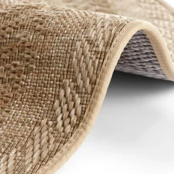 Teppich Forest - Wetterfest, Pflegeleicht, für Innen und Außen Größe:;Farbe:Beige Braun Almendro ^ NYVI