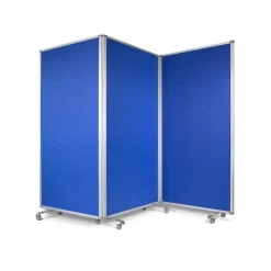 Office Marshal Filz-Stellwand | Trennwand 3-teilig | Blau Clearance