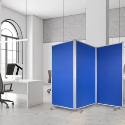 Office Marshal Filz-Stellwand | Trennwand 3-teilig | Blau Clearance
