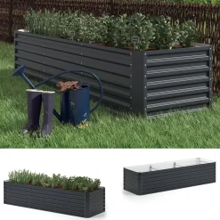 OK-Living Hochbeet Anthrazit 270 x 90 cm Best