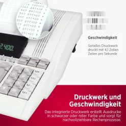 CPD 5212 Tischrechner, 2-farbig druckend ^ Olympia