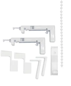 ondeco Doppelrollo Kassetten Duo Rollo Seitenzugrollo mit Klemmträger inklusive Montagematerial Farbe: , Größe: Weiß New
