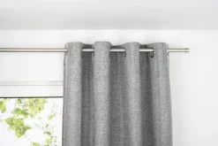 ondeco Ösenschal Chalet Gardinen Blickdicht Vorhang Schlafzimmer Ösen Vorhänge Blickdicht 1er Set Farbe: Grau, Größe: Anthrazit Online