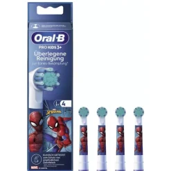 EB10S-4 Spiderman Ersatzbürsten für Elektrische Kinderzahnbürste ^ Oral-B Hot