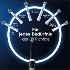 Oral-B Elektrische Zahnbürste Pro 1 Black/Pink mit 2. Handstück Best