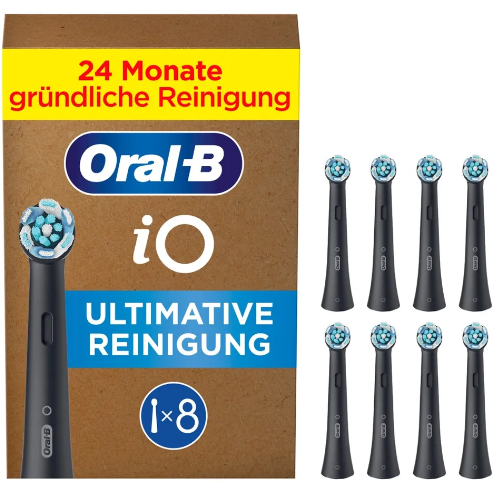 iO Black Ultimative Reinigung Aufsteckbürsten, 8 Stück ^ Oral-B Online