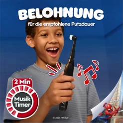 iO Kids 6+ Spiderman inkl. 1 Aufsteckbürste, 1 Reise-Etui Zahnbürste ^ Oral-B New