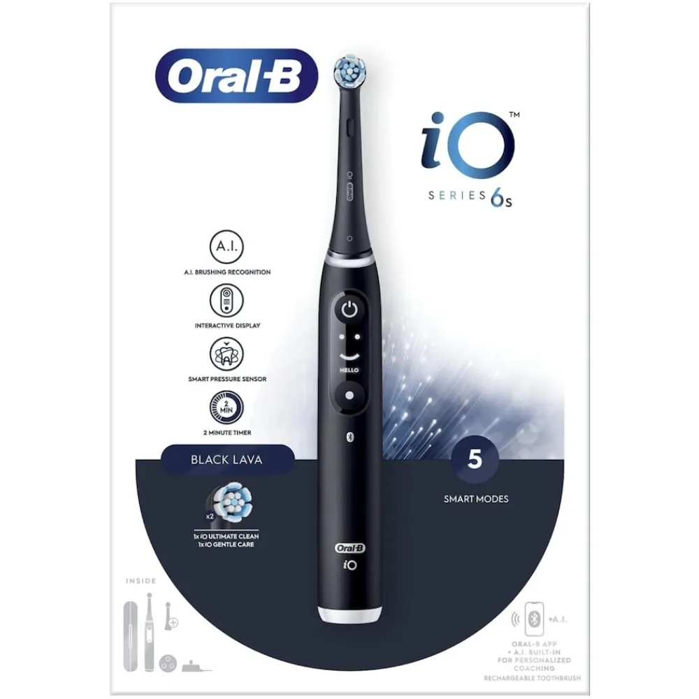 iO Series 6S Black Lava with Etui ^ Oral-B New