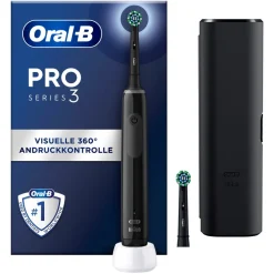 Pro 3 3500 elektrische Zahnbürste Black Edition +Reise-Etui JAS22 ^ Oral-B Discount