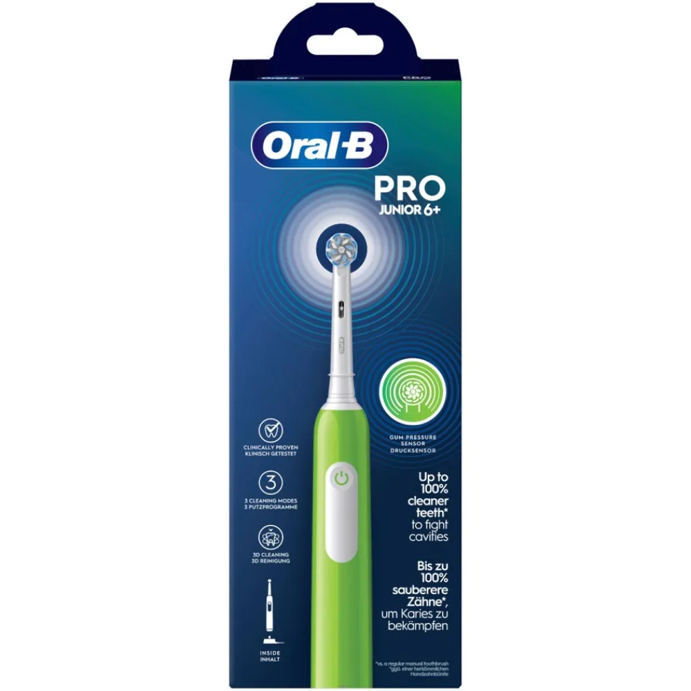 Oral-B Pro Junior 6+ Elektrische Kinderzahnbürste green