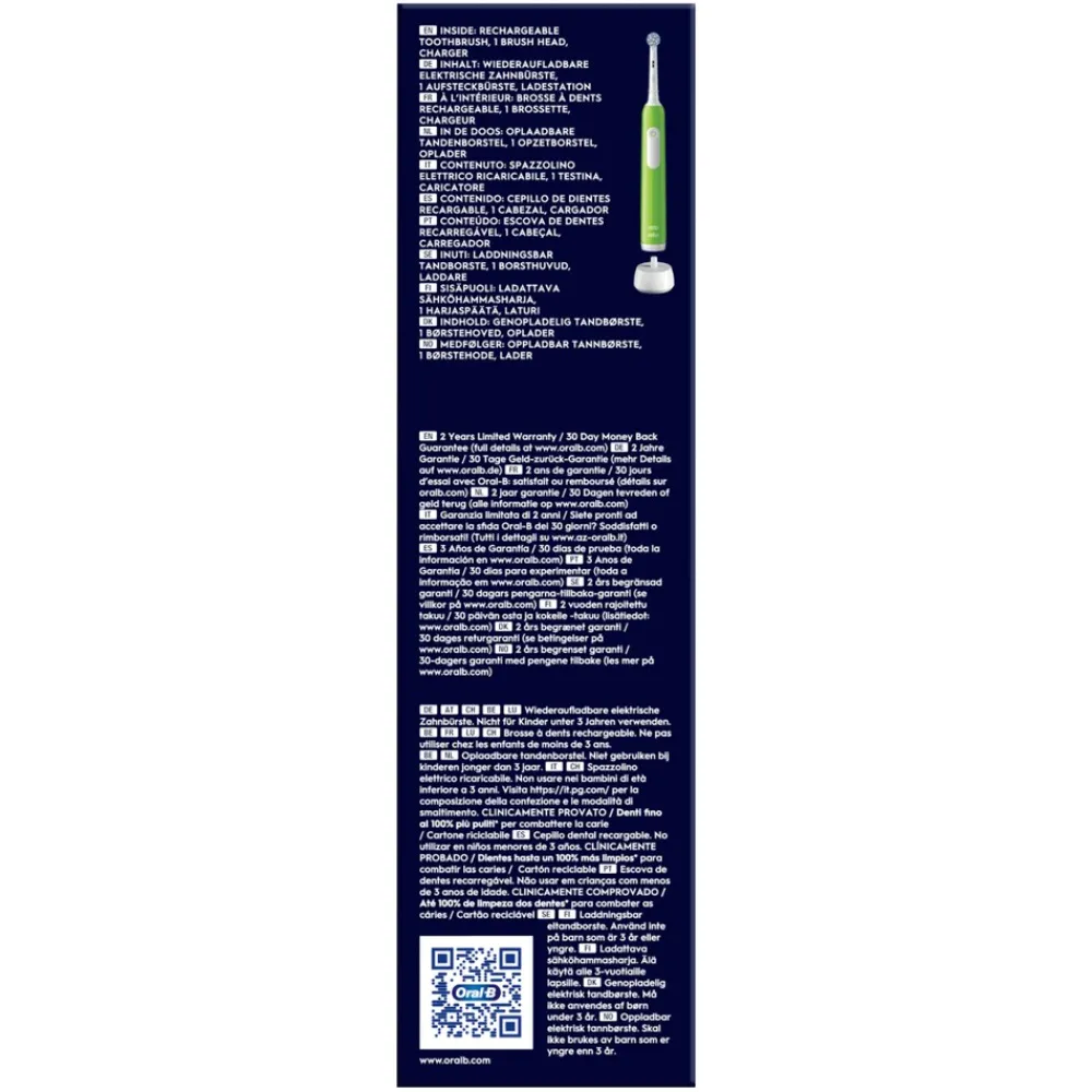 Oral-B Pro Junior 6+ Elektrische Kinderzahnbürste green