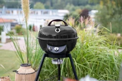 Outdoorchef Gas Kugelgrill City 420 G SE Black mit Tragetasche Gasgrill mit Stahlgrillrost Clearance