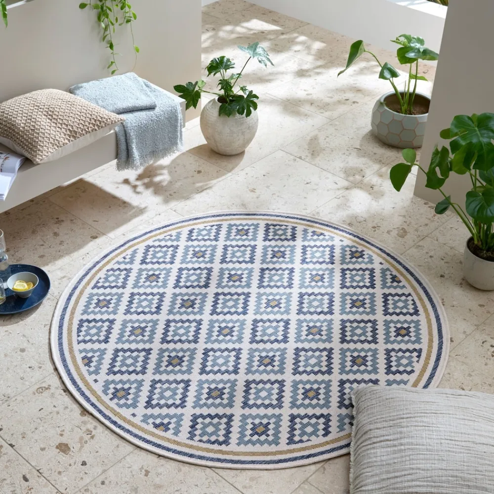 Outdoor-Teppich Rauten Ø160 cm - FLEET | ^ KADIMA DESIGN Hot