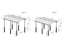 - Canopia | Alpine 3.6 X 5 Carport Wohnmobil in Grau ^ PALRAM New