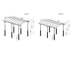 - Canopia | Alpine 3.6 X 5 Carport Wohnmobil in Grau ^ PALRAM New