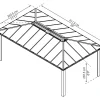 PALRAM - Canopia | Dallas 4.3 X 6.1 Gartenpavillon, anthrazit Outlet