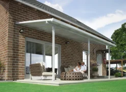 PALRAM Canopia Feria Terrassenüberdachung weiß 546x298x260-305 in cm (LxHxB) New