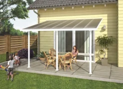 Canopia Feria Terrassenüberdachung weiß 425x298x260-305 in cm (LxBxH) ^ PALRAM