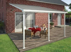 PALRAM Canopia Feria Terrassenüberdachung weiß 425x387x260-305 in cm (LxBxH) Outlet