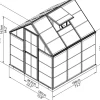 - Canopia | Harmony 1.9 x 1.9 Gewächshaus, silber, klar ^ PALRAM Online