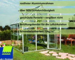 - Canopia | Hybrid Gewächshaus, silber in cm 186x185x208 (LxBxH) ^ PALRAM Sale