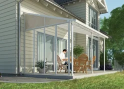 PALRAM - Canopia | Seitenwand für 3m Tiefe Terrassenüberdachung, weiß Sale