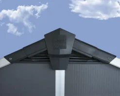 - Canopia |Yukon 3.3 x 2.7 Gerätehaus, anthrazit ^ PALRAM